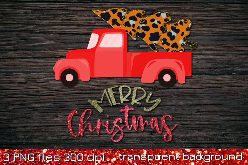 merry-christmas-red-truck-sublimation