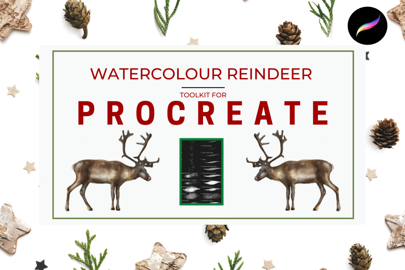 watercolour-reindeer-toolkit-for-procreate