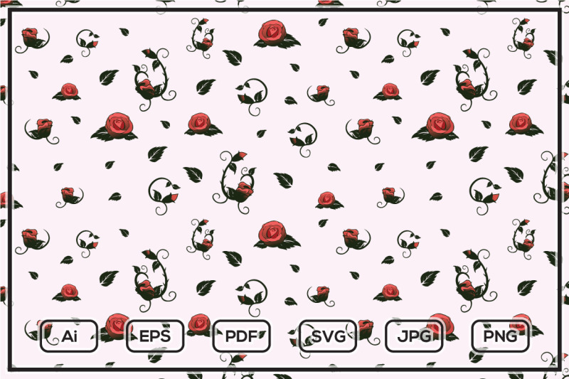 rose-flower-illustration-seamless-pattern-design