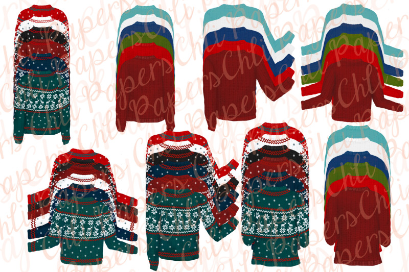 christmas-bundle-girls-clipart-christmas-sweaters-mug-design