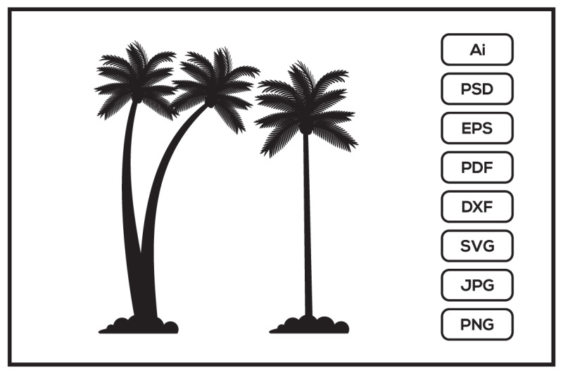 silhouette-coconut-trees-design-illustration