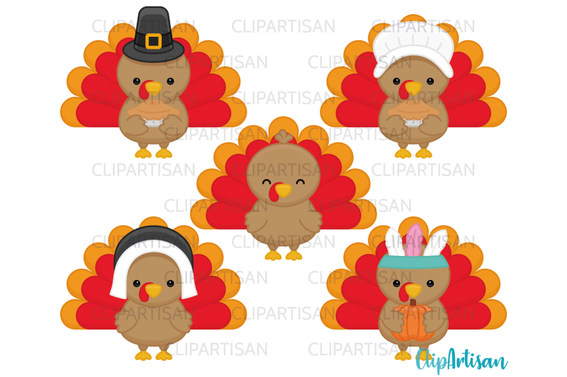 turkey-day-clipart-thanksgiving-turkeys-pumpkins-autumn