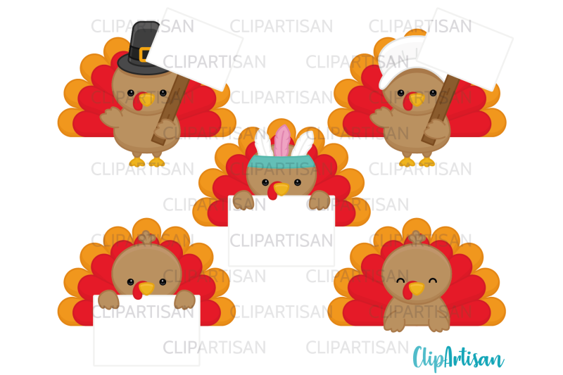 turkey-day-clipart-thanksgiving-turkey-signs-labels-toppers