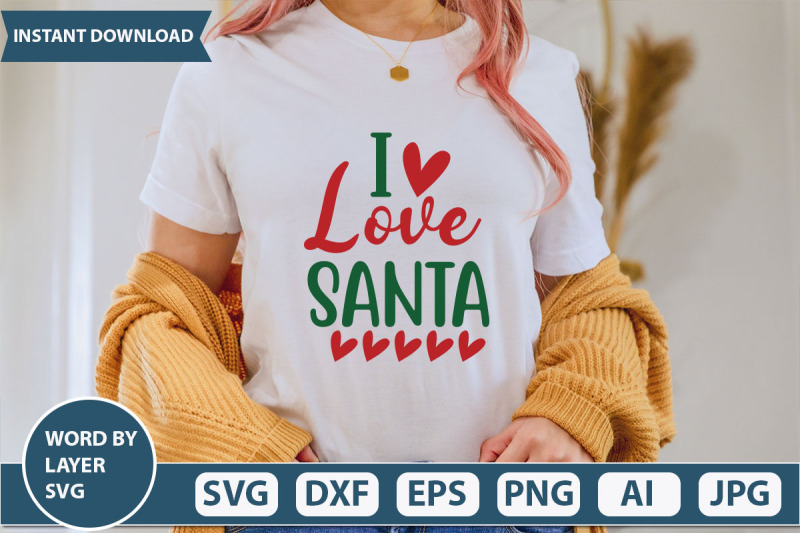 i-love-santa-svg