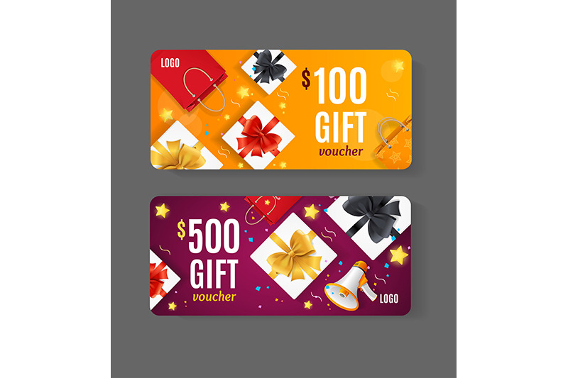 gift-voucher-coupon-set-with-realistic-detailed-3d-elements-vector