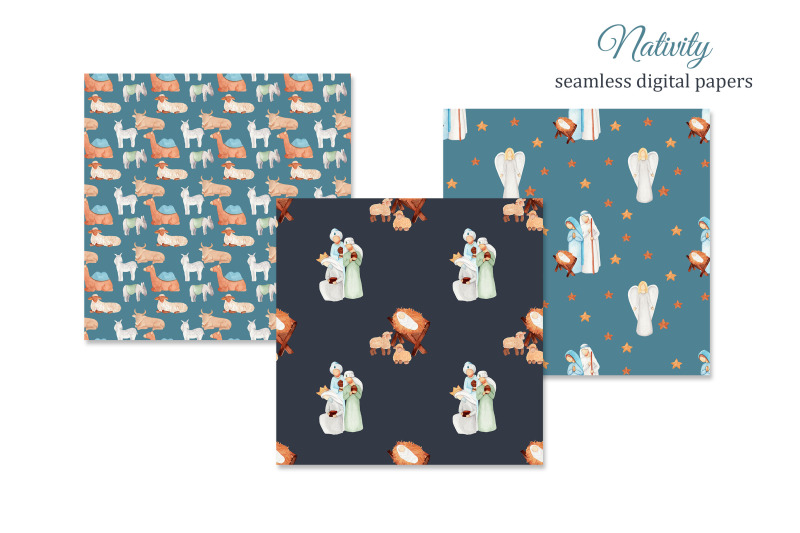 nativity-christmas-digital-papers-pack-bible-christmas-scene-seamless-pattern-background