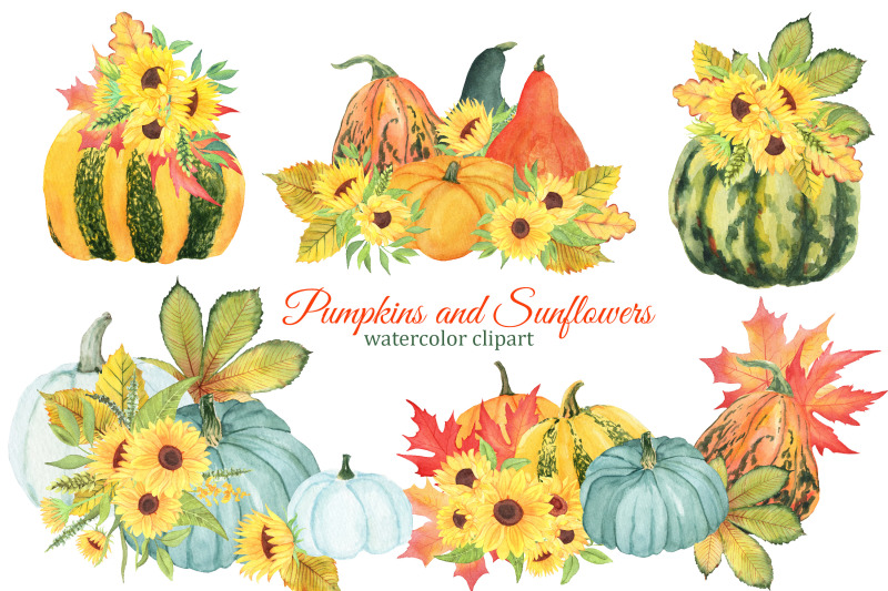 autumn-pumpkins-and-sunflowers