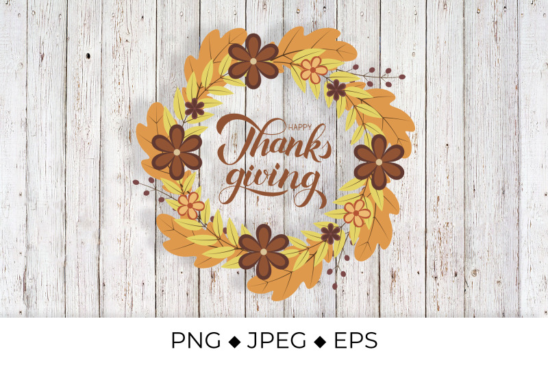 happy-thanksgiving-calligraphy-lettering-autumn-wreath