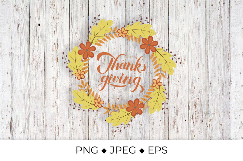 happy-thanksgiving-calligraphy-lettering-autumn-wreath