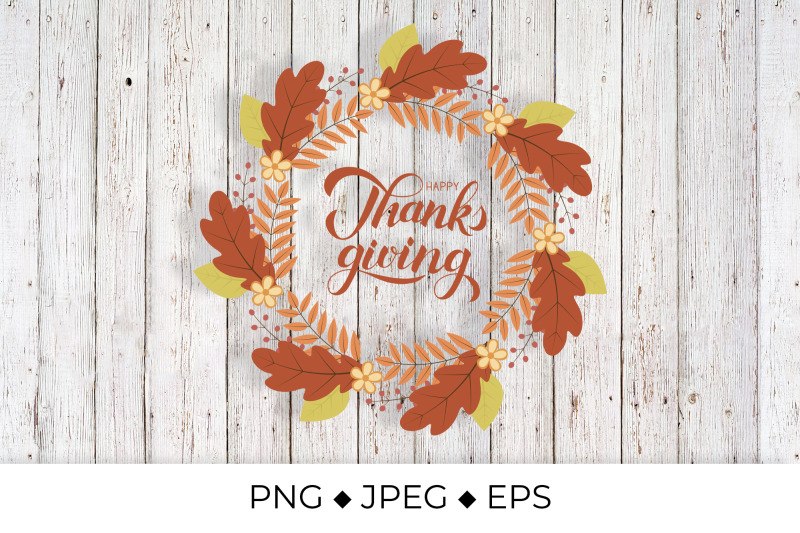 happy-thanksgiving-calligraphy-lettering-autumn-wreath