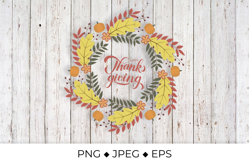 happy-thanksgiving-calligraphy-brush-lettering-wreath-of-colorful-aut