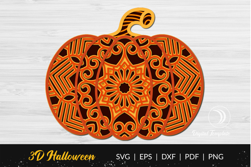 3d-layered-halloween-pumpkin-mandala-laser-cut-file