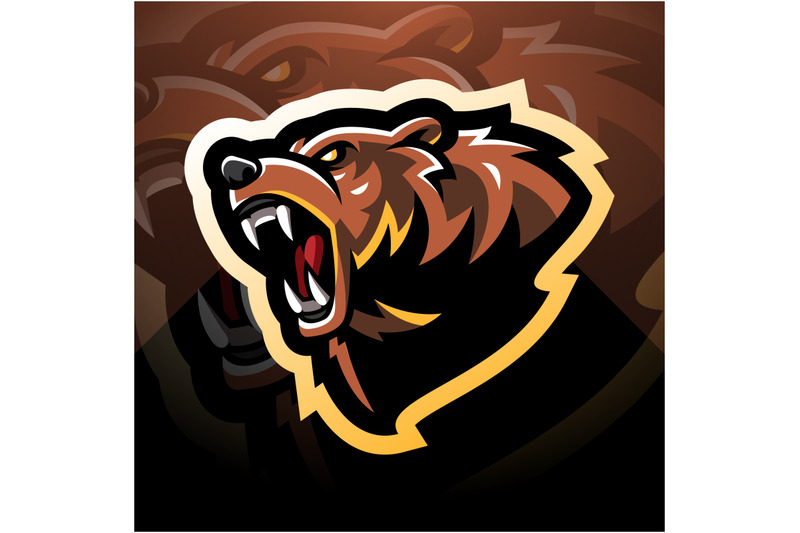 bear-head-mascot-logo-design