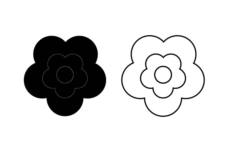flower-bundle-outline-solid-951