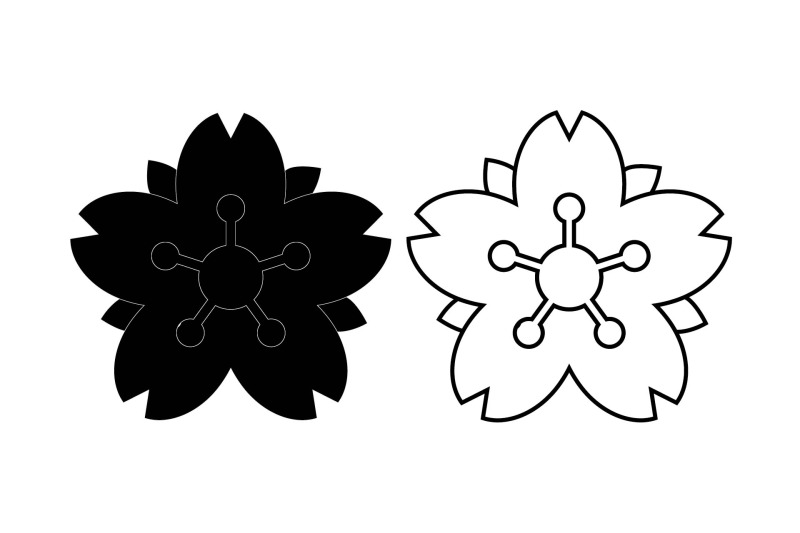 flower-bundle-outline-solid-955