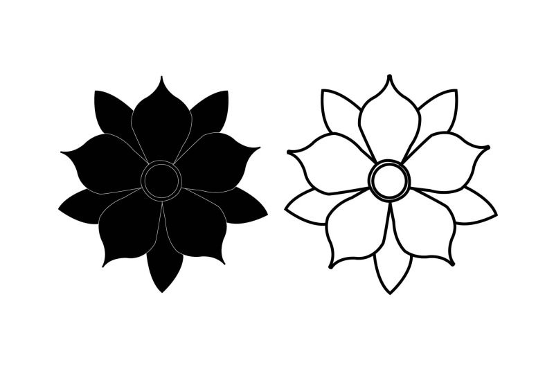 flower-bundle-outline-solid-956