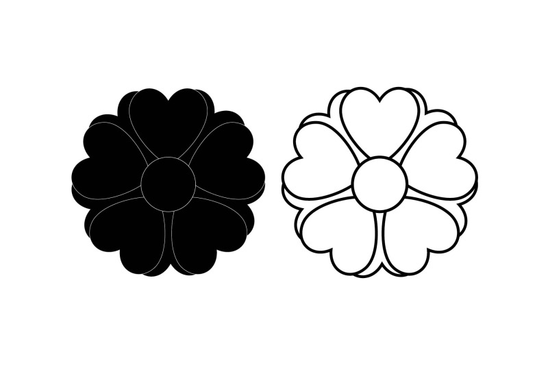 flower-bundle-outline-solid-959