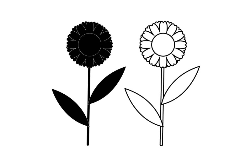 flower-bundle-outline-solid-964