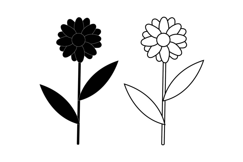 flower-bundle-outline-solid-967