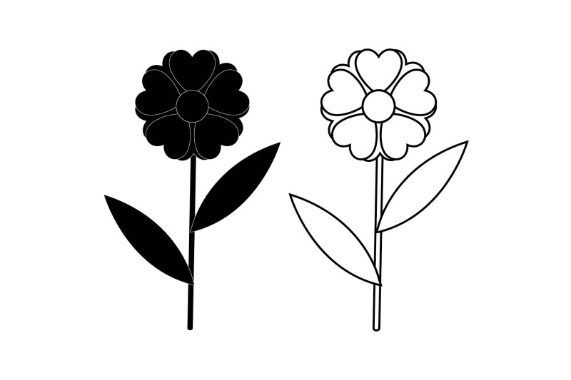 flower-bundle-outline-solid-969