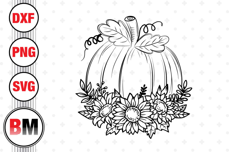 hand-drawn-pumpkin-sunflower-svg-png-dxf-files