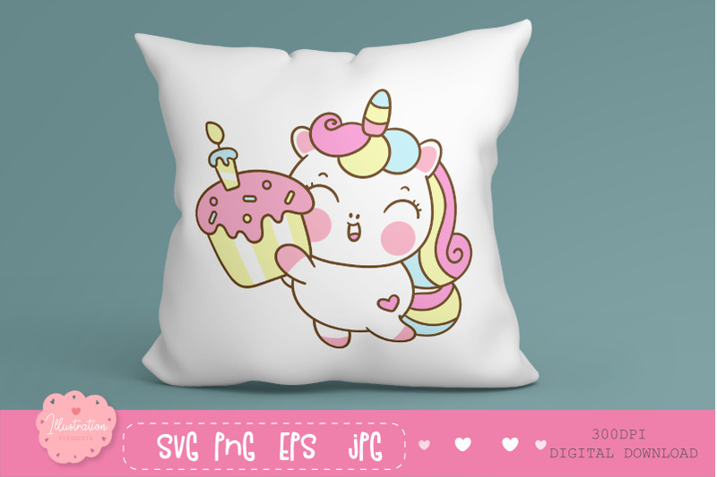 cute-unicorn-svg-cricut-kawaii-pony-girl