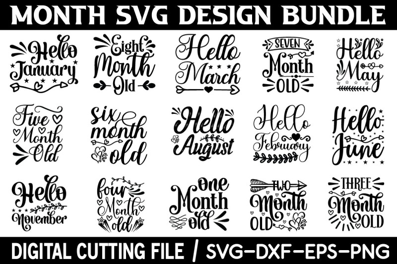 month-svg-bundle