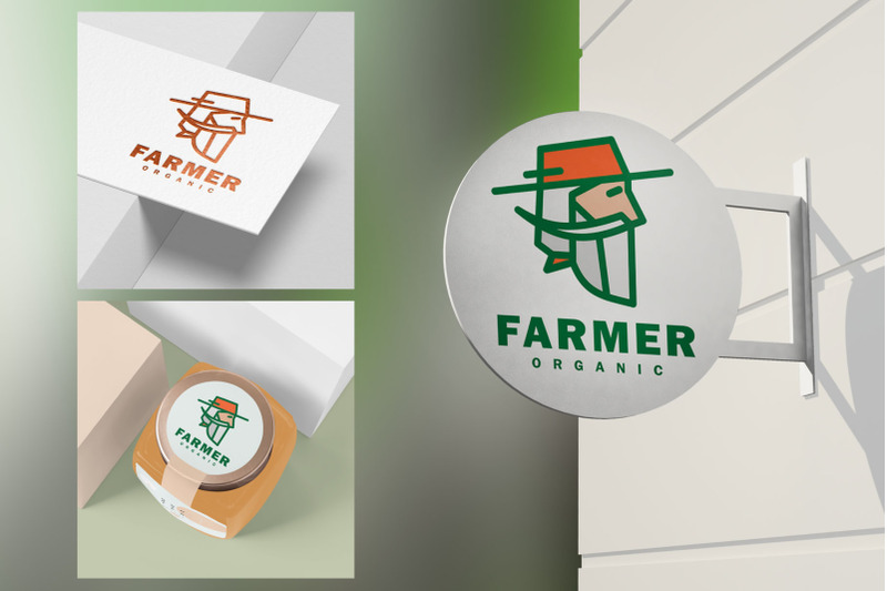 farmer-organic-food-logo-template