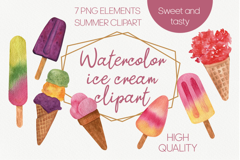 watercolor-ice-cream-summer-clipart