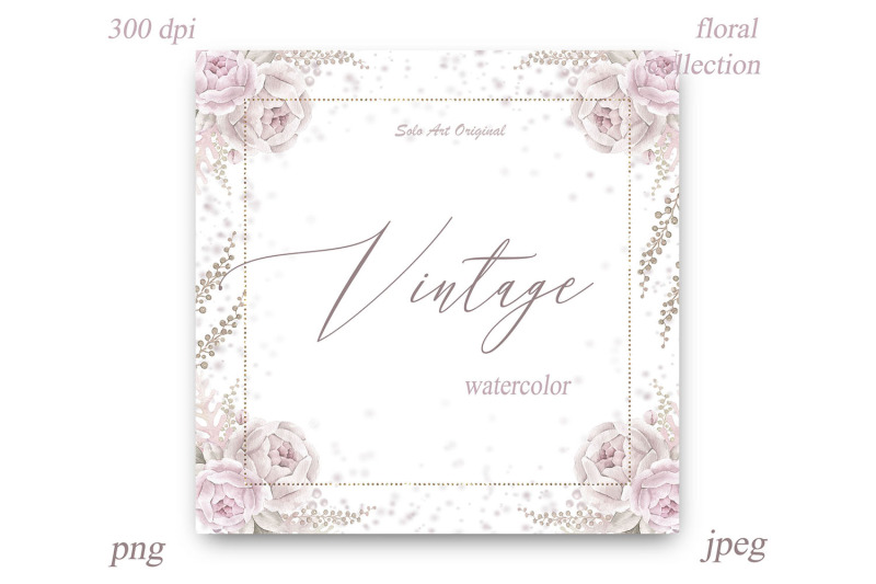 pink-vintage-floral-frames-border-dusty-rose-vintage-style