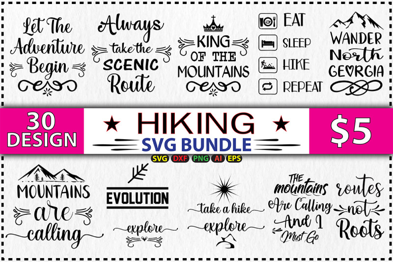 hiking-svg-design-bundle-vol-2