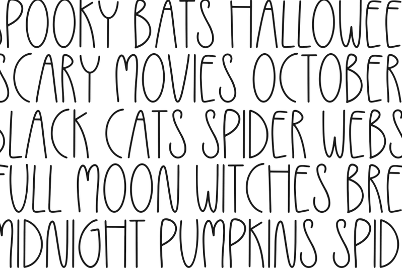 frightful-skinny-halloween-font
