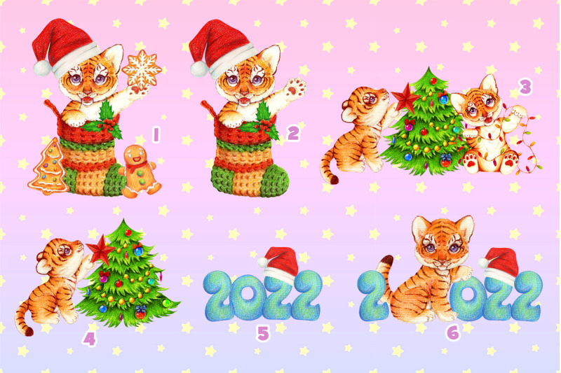 christmas-and-new-year-cute-tigers-2022