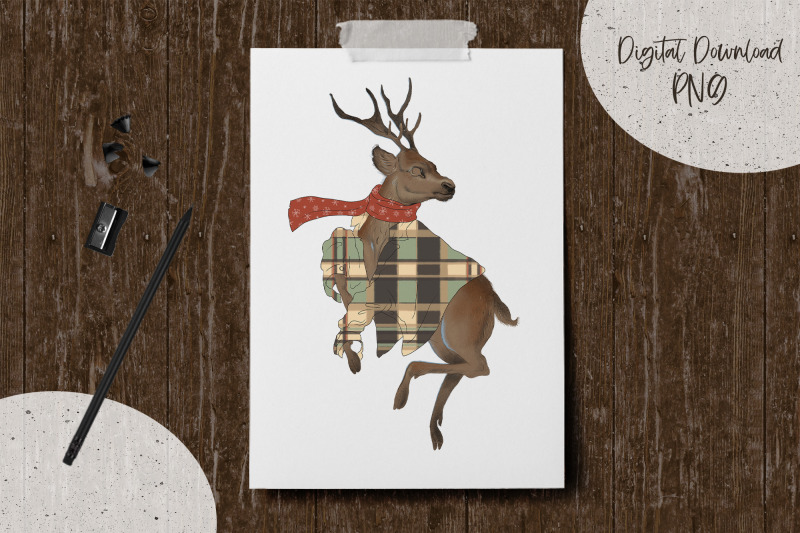 deer-in-clothes-animalistic-winter-print-png-sublimation-design