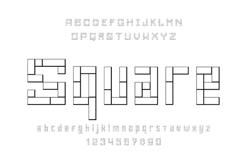 square-font