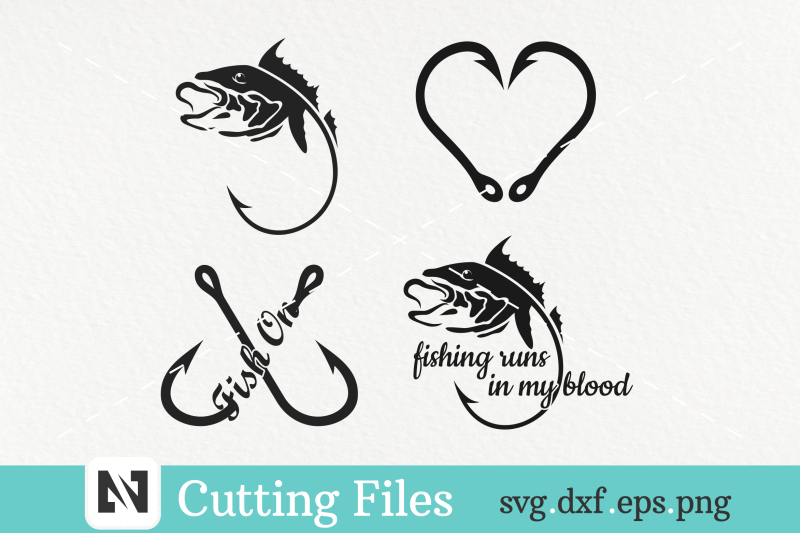 a-bundle-of-4-fishing-svg-vector-files-fishing-svg-files