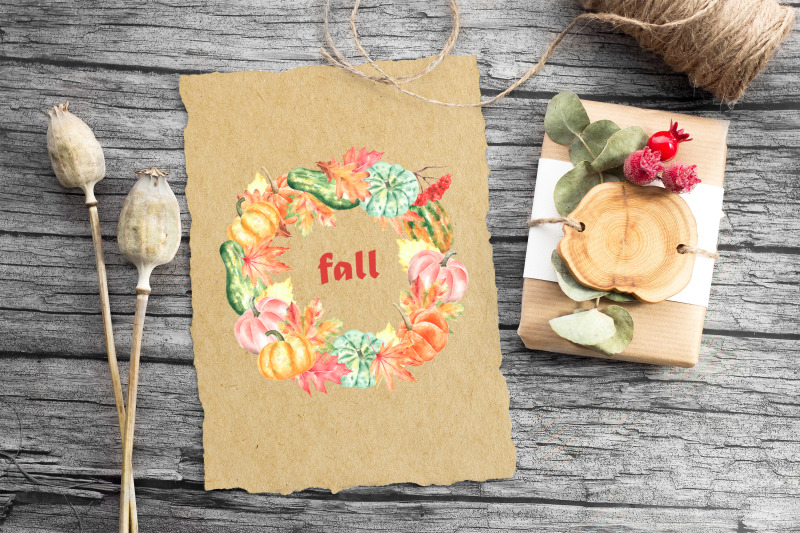 thanksgiving-invitation-pumpkin-leaf-fall-watercolor-clipart