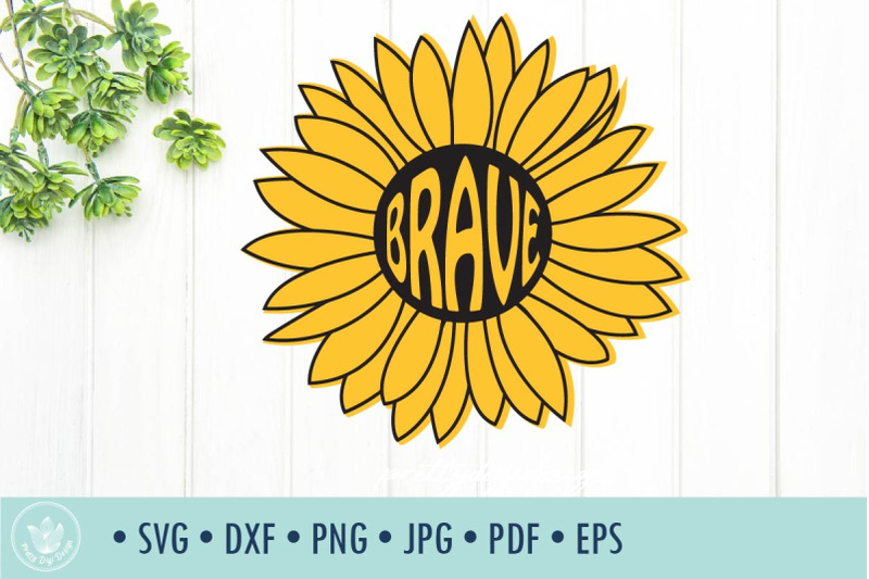 sunflower-brave-svg-cut-file