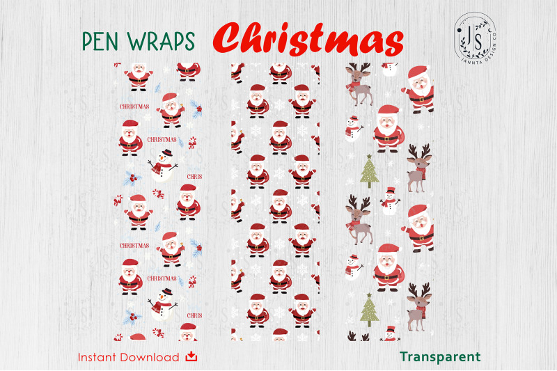 christmas-santa-claus-pen-wraps-file-set