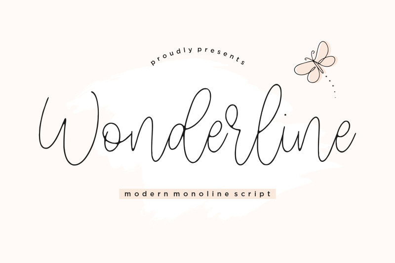 wonderline-modern-monoline-script-font