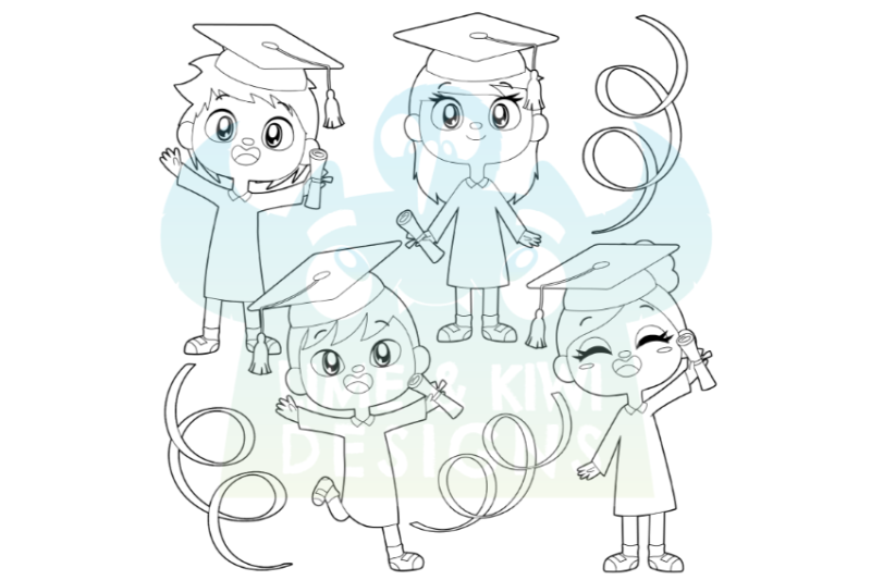 graduation-day-digital-stamps-lime-and-kiwi-designs