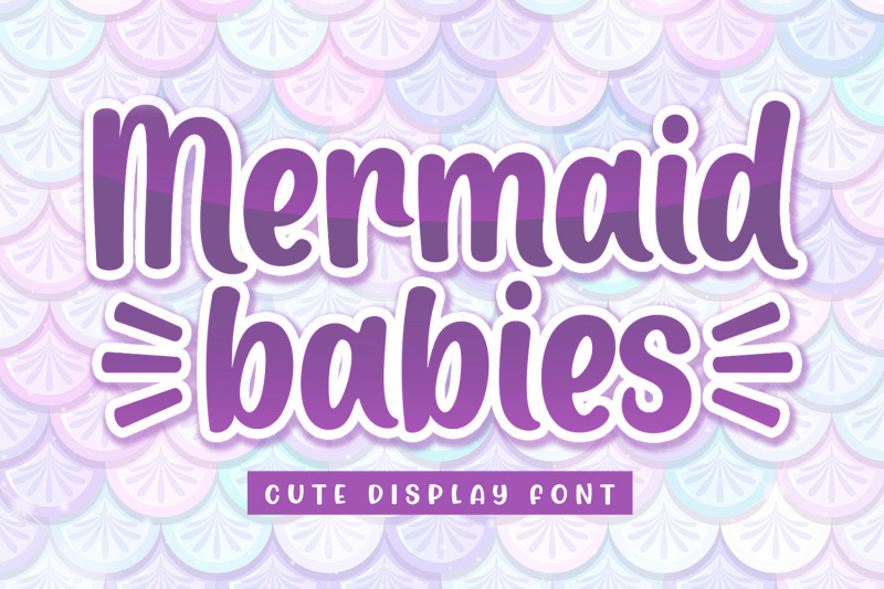 mermaid-babies-cute-font