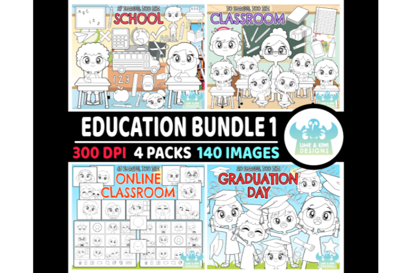 education-digital-stamps-bundle-1-lime-and-kiwi-designs