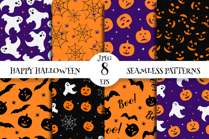 cute-halloween-seamless-patterns-digital-paper