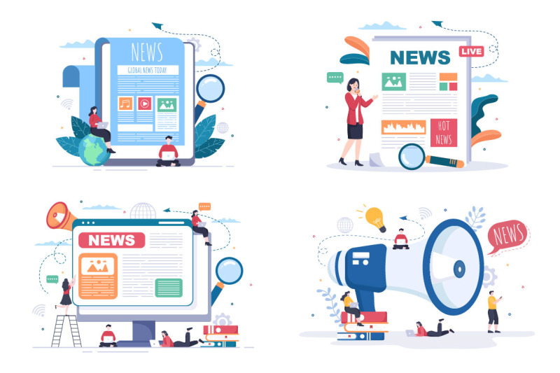 15-breaking-news-reporter-background-vector