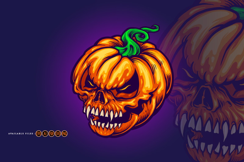 angry-skull-jack-o-lantern-pumpkins-carved