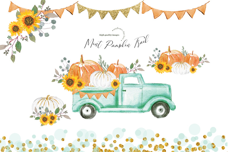 orange-pumpkin-mint-truck-clipart-mint-pickup-car-pumpkin