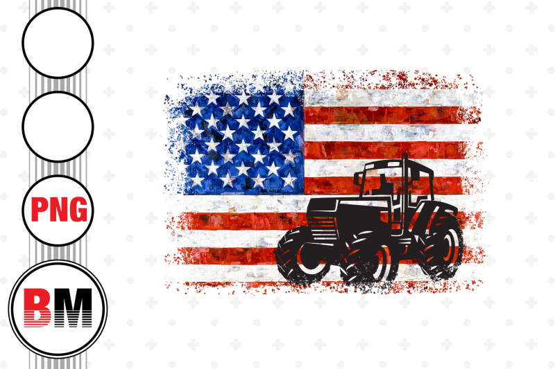 tractor-distressed-oil-paint-us-flag-png-files