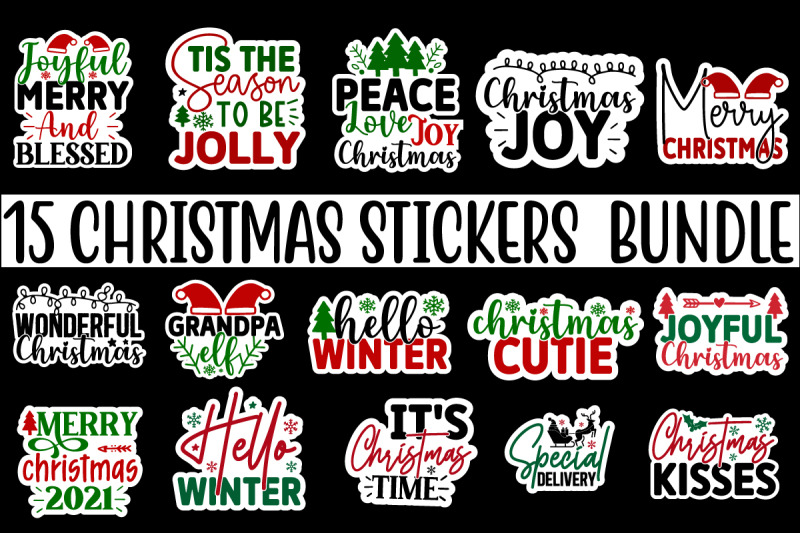 christmas-sticker-design-bundle