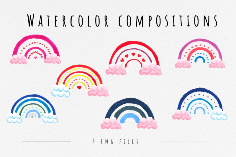 watercolor-rainbows-clipart-baby-shower